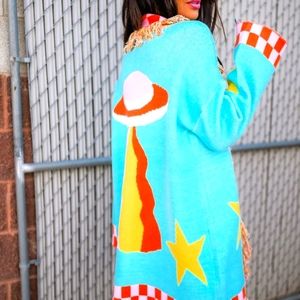 NWT Dressed in LALA luxe fringe cardigan